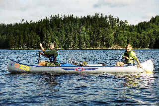 Getting the hang of steering.